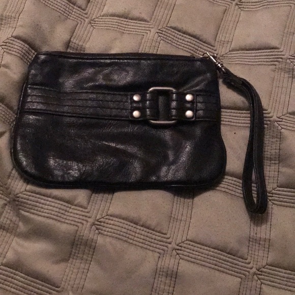 Express black patent leather wristlet - Picture 1 of 4